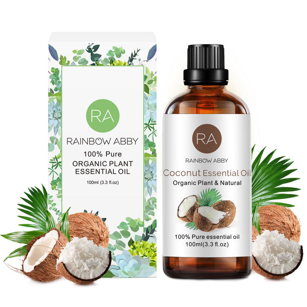 Coconut Essential Oil, 100% Pure Diffuser Oil for Diffuser, Skin Care –  RainbowAbby 2013